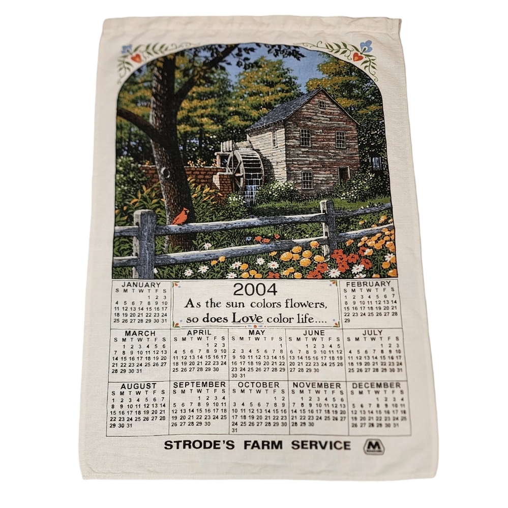 Vintage Tea Towel Farmhouse Style 2004